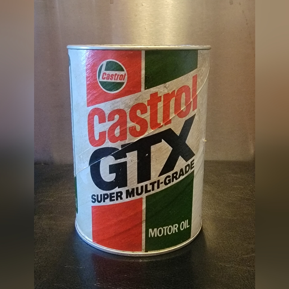 Vintage Castrol gtx oil can